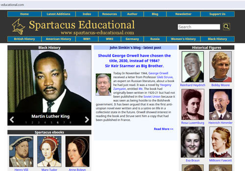 Content Writing Services Package Example: Revamping Spartacus Educational for Global Impact