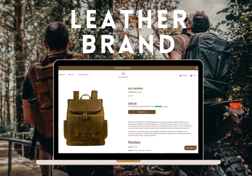 Conversion Optimization Package Example: Leather Brand - CRO, A/B Testing & Web Redesign