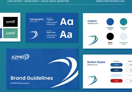 Branding Package Example: AZMED Biomedical - Branding