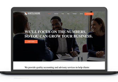 Search Engine Optimization Package Example: North Shore Accounting