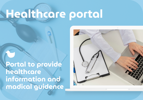 Web Development Package Example: Portal to provide medical guidance