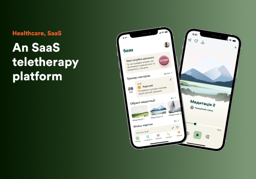 UX/UI Design Package Example: БАЗА: teletherapy mobile app development