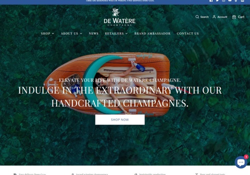 Email Marketing Package Example: De-Watere: Wix to Shopify Migration, Redesign, B2B