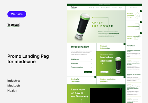 Web Design Package Example: Promo Landing Page