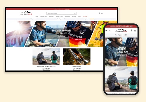 Web Development Package Example: Cambria Bike's migration from BigComm.. to Shopify