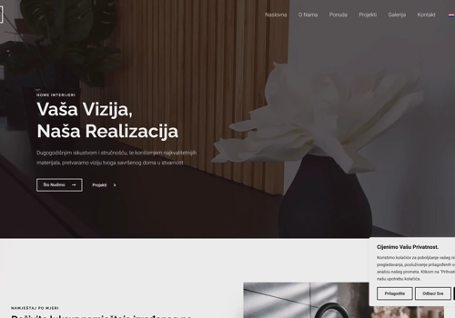 Search Engine Optimization Package Example: Web Design for Home Interijeri