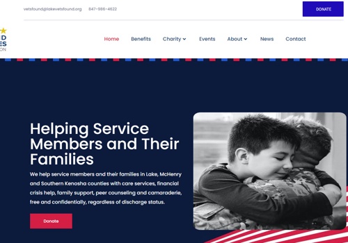 Web Design Package Example: Lake County Veterans and Family Services