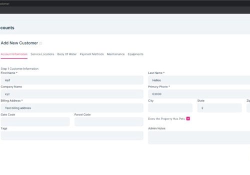 Web Design Package Example: Cloud-based field service solution
