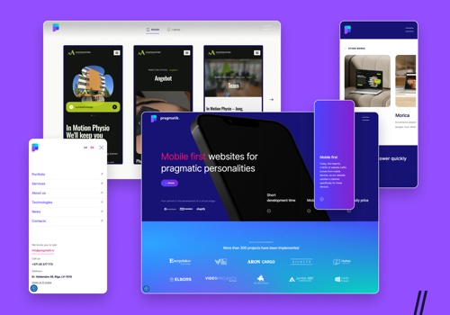 Web Design Package Example: Pragmatik - Website development and maintenance