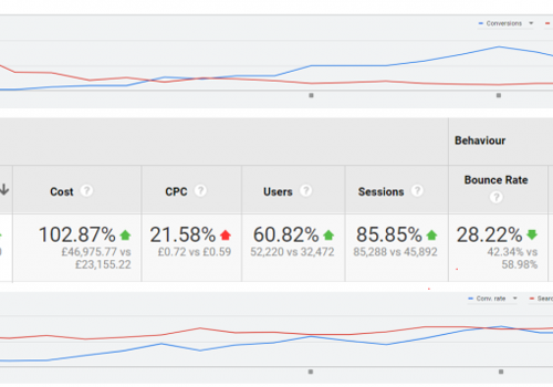 Pay Per Click Package Example: Client Performance Example