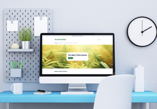 Web Design Package Example: Grateful Bud's Shopify E-Commerce Website