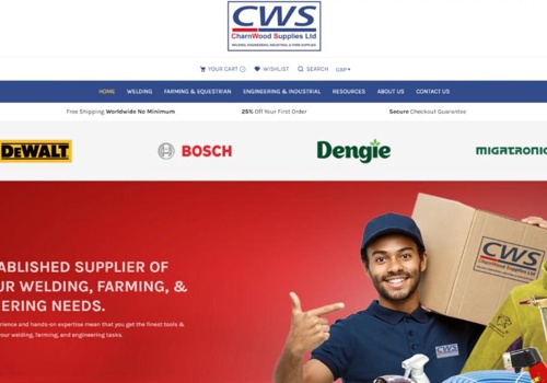 Web Design Package Example: BRINING CHARNWOOD SUPPLIES INTO THE DIGITAL AGE