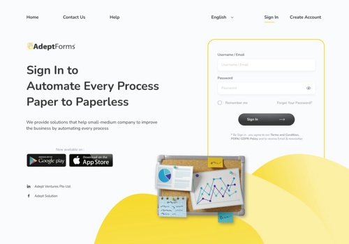 Mobile App Development Package Example: Adept Forms: Automate Document Creation with Custo