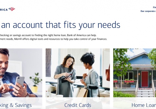 Web Design Package Example: Bank of America Digital Banking Redesign