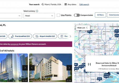 Web Design Package Example: Hilton Global Digital Experience Redesign