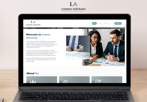 Web Development Package Example: Web Development for Lumos Advisory (Wix)