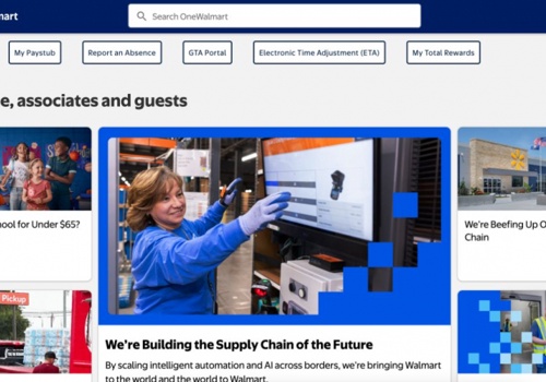 Web Design Package Example: Walmart Associate Tools Platform Redesign