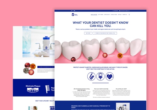 Web Design Package Example: Dental Air Force