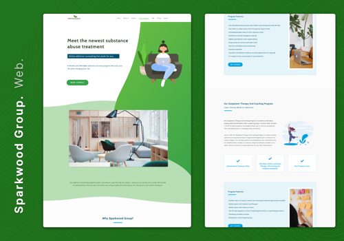 Web Design Package Example: Sparkwood Group - Substance Abuse Treatment