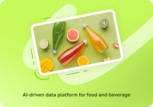 Web Development Package Example: AI-driven data platform for food and beverage