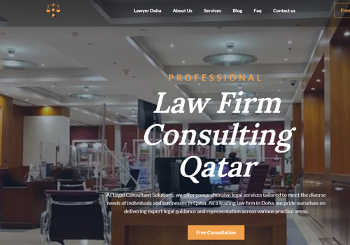 Search Engine Optimization Package Example: Lawyer Qatar