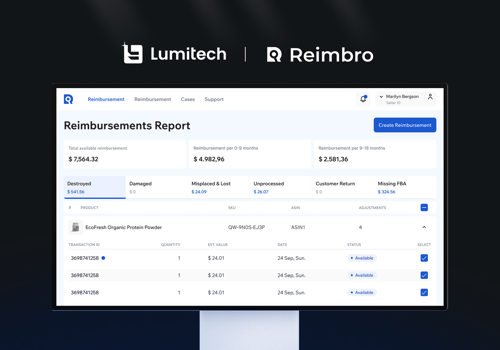 Custom Software Development Package Example: Amazon Reimbursement Platform | E-Commerce