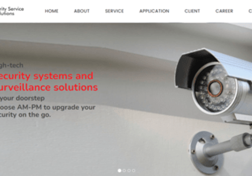 Web Development Package Example: Website Development for Security Services