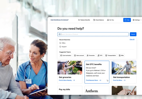 UX/UI Design Package Example: Benefits management for senior citizens