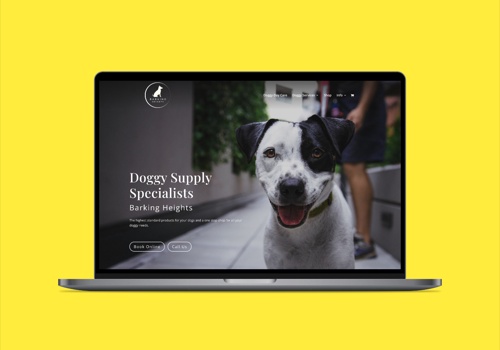 Web Design Package Example: E-commerce website for a doggie daycare business