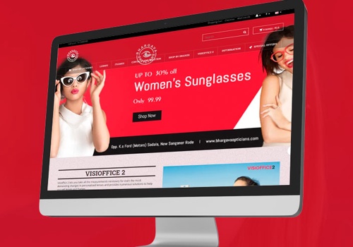 Web Development Package Example: BHARGAVA OPTICIANS  Magento website Development