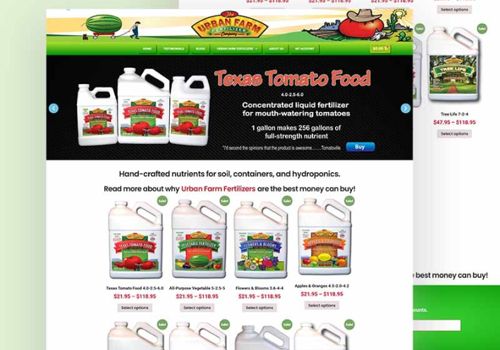 Social Media Marketing Package Example: Re-Design with Ecommerce