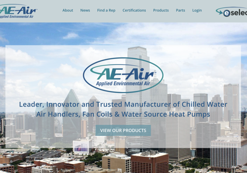 Web Design Package Example: AE-Air