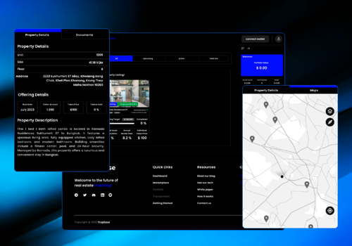 Web Development Package Example: Propbase app