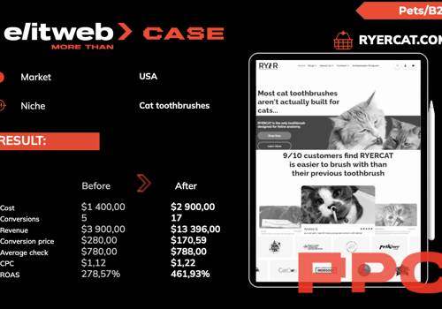 Pay Per Click Package Example: Success for RYERCAT – Boosting Conversions & Reven