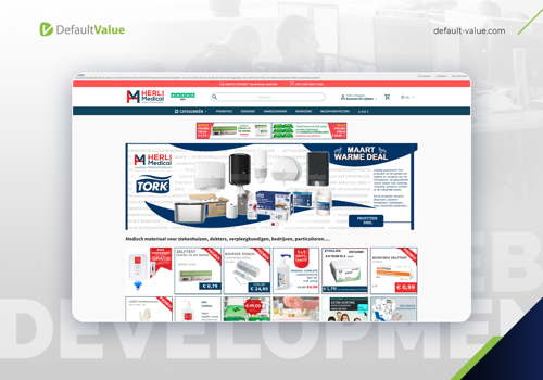 Web Design Package Example: Web design for Belgian medical equipment supplier