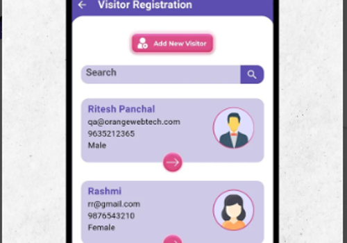 Mobile App Development Package Example: Ultimatix Visitor Management Application