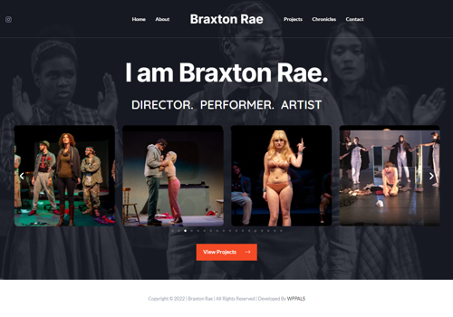 Web Design Package Example: Braxton Rae
