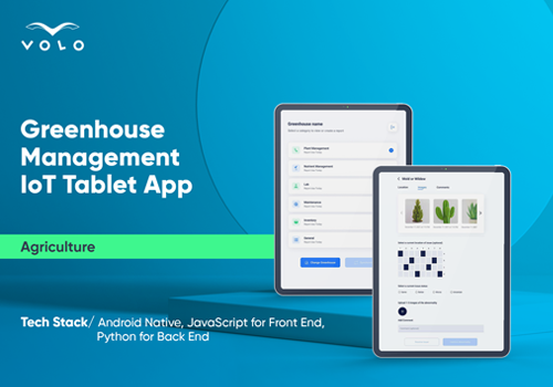 Mobile App Development Package Example: IoT Tablet App for Greenhouse Management