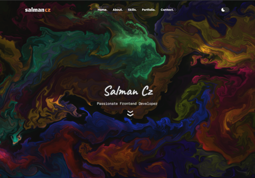 Web Design Package Example: Animated Portfolio Website