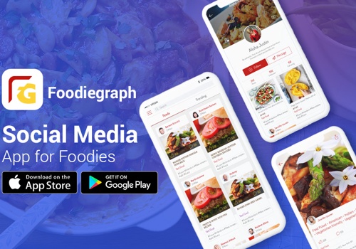 Mobile App Development Package Example: Foodiegraph - Social Media Apps for Foodies