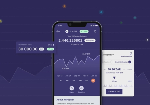 Mobile App Development Package Example: Crypto payment app
