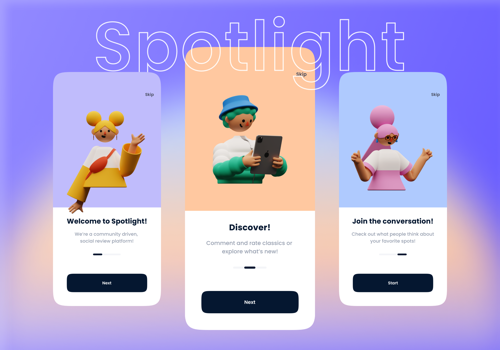 Mobile App Development Package Example: Spotlight