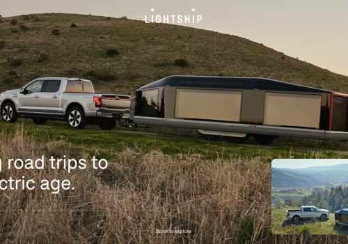 Web Design Package Example: Lightship RV website