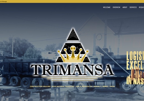 Web Design Package Example: Web Design Visual - Trimansa Carriers LLC