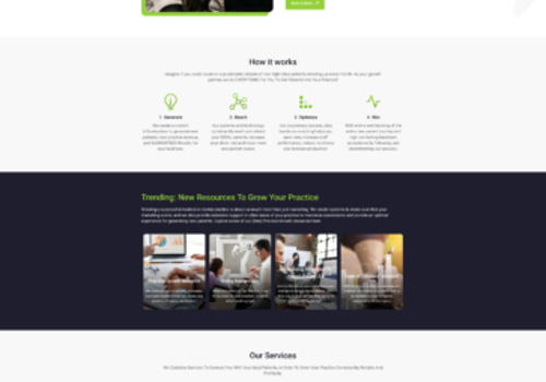 Web Design Package Example: Clinic Grower Website Design & Development