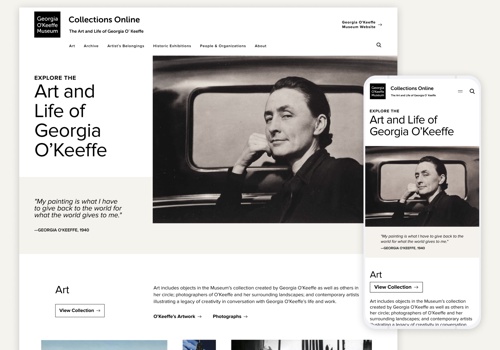 Branding Package Example: Georgia O'Keeffe Museum