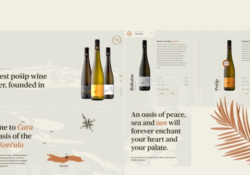 UX/UI Design Package Example: Pošip Čara, Web Design and Development