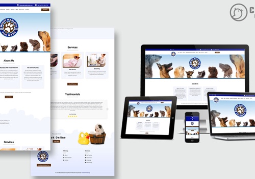 Web Design Package Example: Website - Dog Wash Service in Williamsburg, VA