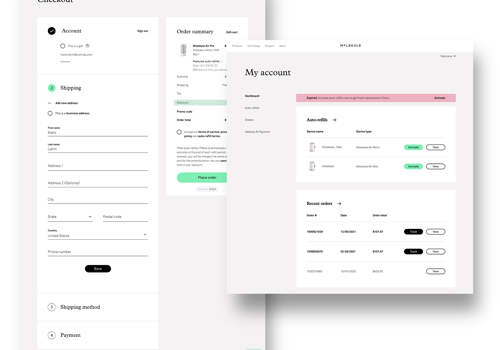 E-Commerce Development Package Example: Molekule