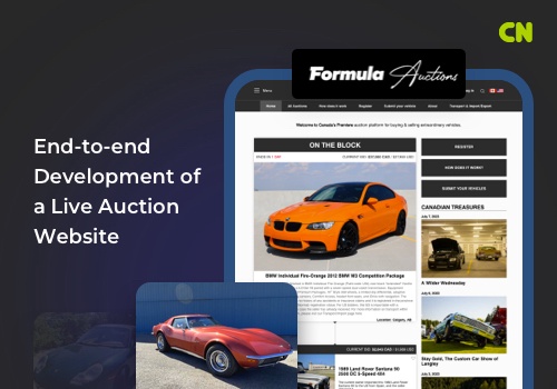Web Development Package Example: End-to-end Development of a Live Auction Website